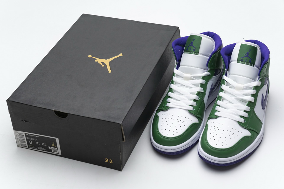 Nike Air Jordan 1 Mid Incredible Hulk 554725 300 4 - www.kickbulk.cc