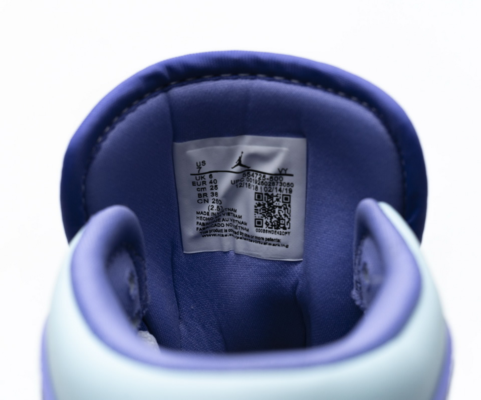 Nike Air Jordan 1 Mid Purple Aqua Blue 554725 500 19 - www.kickbulk.cc