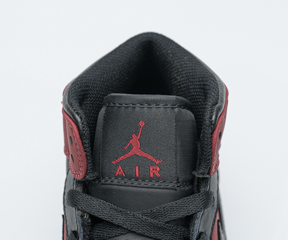 Nike Air Jordan 1 Mid Banned Gym Red Black 554725 610 10 - www.kickbulk.cc
