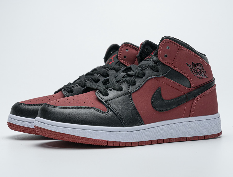 Nike Air Jordan 1 Mid Banned Gym Red Black 554725 610 5 - www.kickbulk.cc