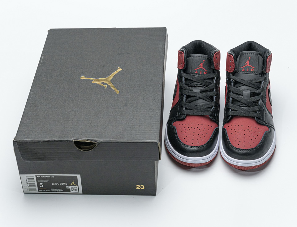 Nike Air Jordan 1 Mid Banned Gym Red Black 554725 610 7 - www.kickbulk.cc