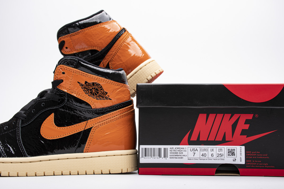 Air Jordan 1 Retro High Og Shattered Backboard 3 2019 Black Pale Vanilla Starfish 555088 028 6 - www.kickbulk.cc