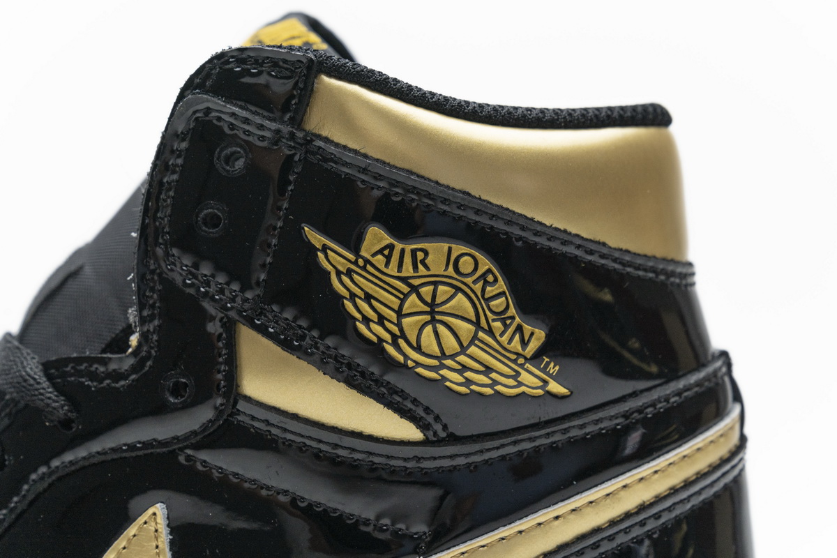 Air Jordan 1 High Og Black Gold Patent Leather New Release Date 555088 032 11 - www.kickbulk.cc