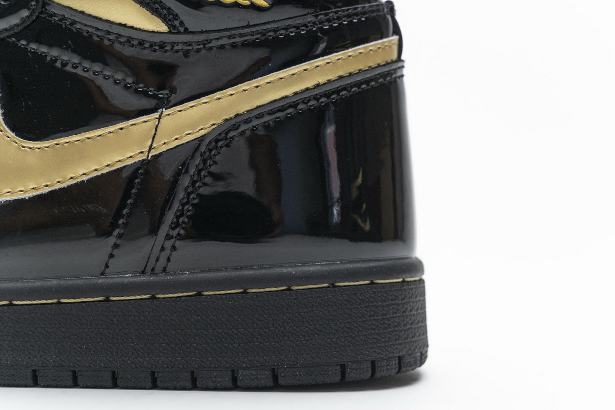 Air Jordan 1 High Og Black Gold Patent Leather New Release Date 555088 032 19 - www.kickbulk.cc