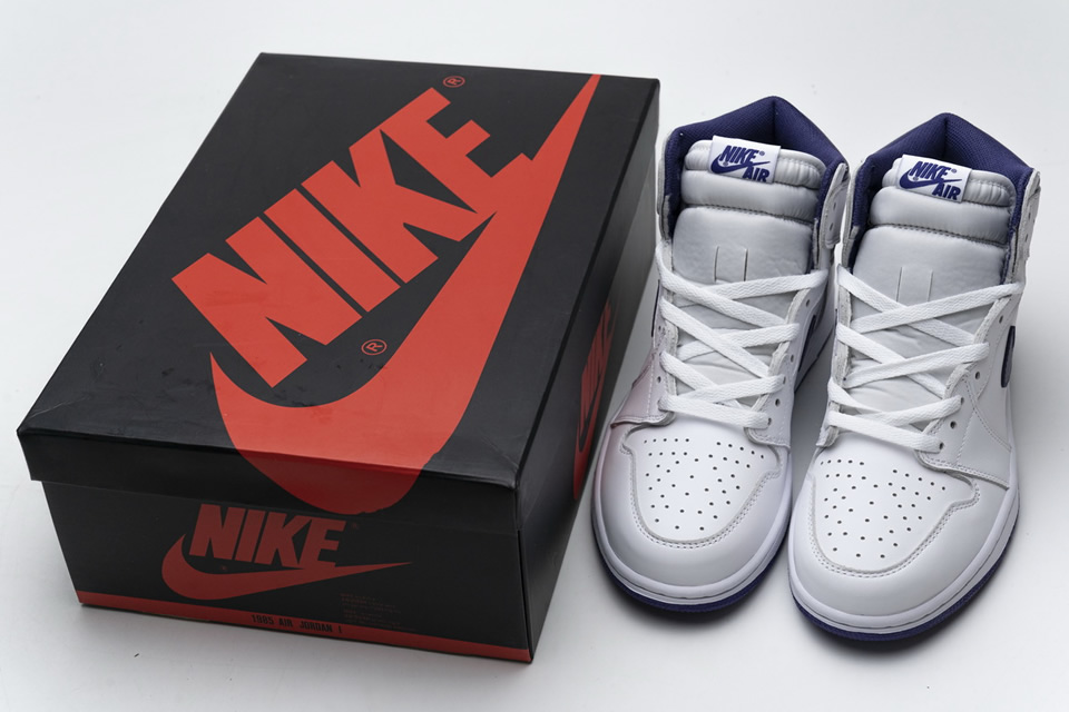 Nike Air Jordan 1 Retro High Og White Purple 555088 115 6 - www.kickbulk.cc