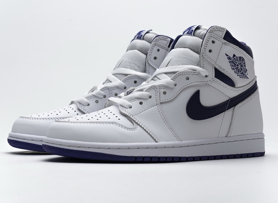 Nike Air Jordan 1 Retro High Og White Purple 555088 115 8 - www.kickbulk.cc