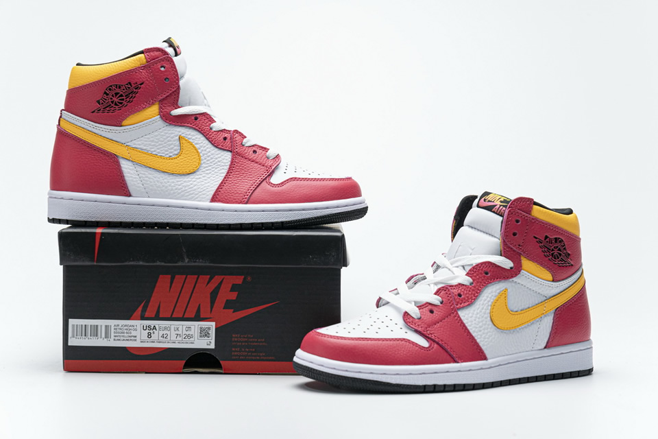 Nike Air Jordan 1 High Og Light Fusion Red 555088 603 3 - www.kickbulk.cc