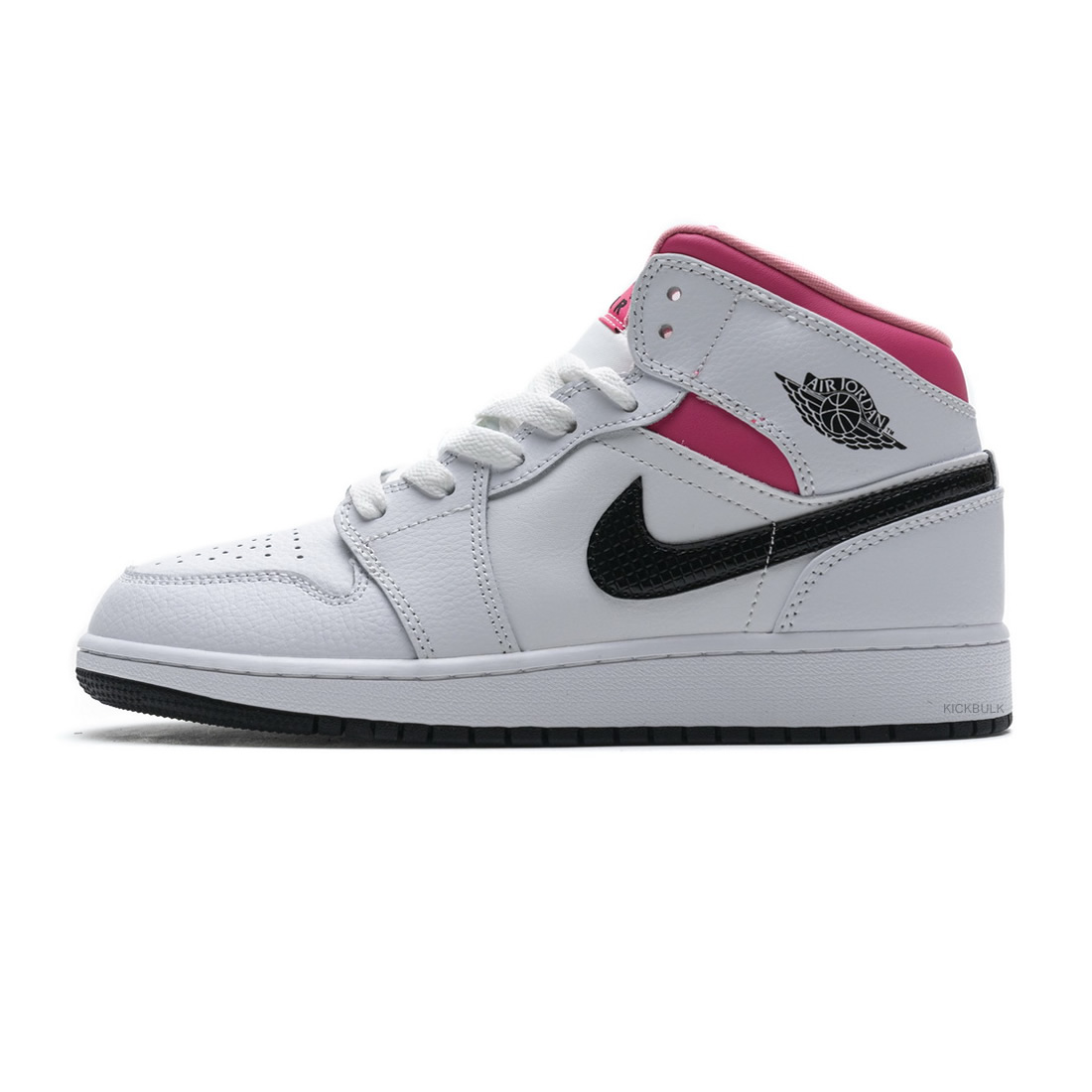 Nike Air Jordan 1 Mid White Black Hyper Pink 555112 106 1 - www.kickbulk.cc