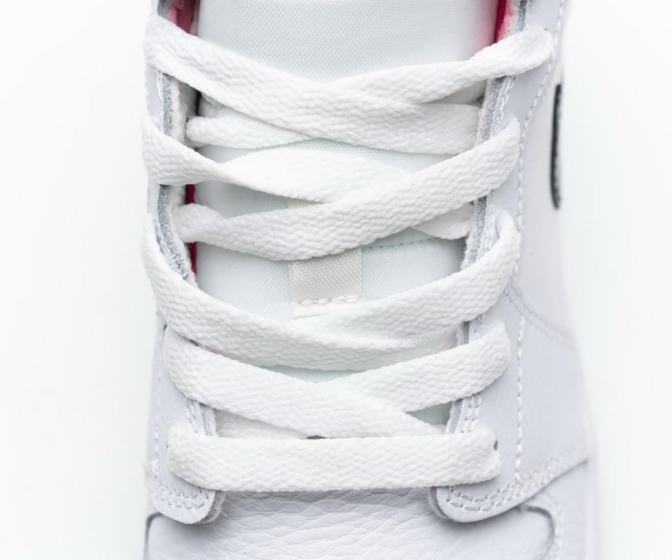 Nike Air Jordan 1 Mid White Black Hyper Pink 555112 106 11 - www.kickbulk.cc