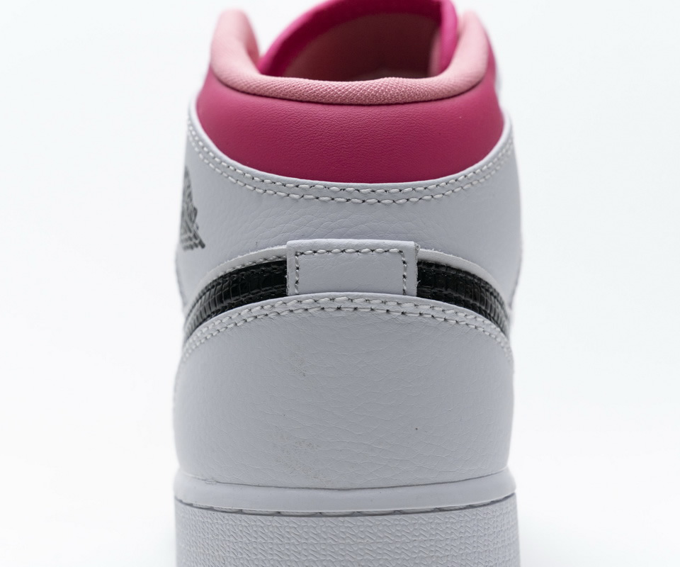 Nike Air Jordan 1 Mid White Black Hyper Pink 555112 106 17 - www.kickbulk.cc