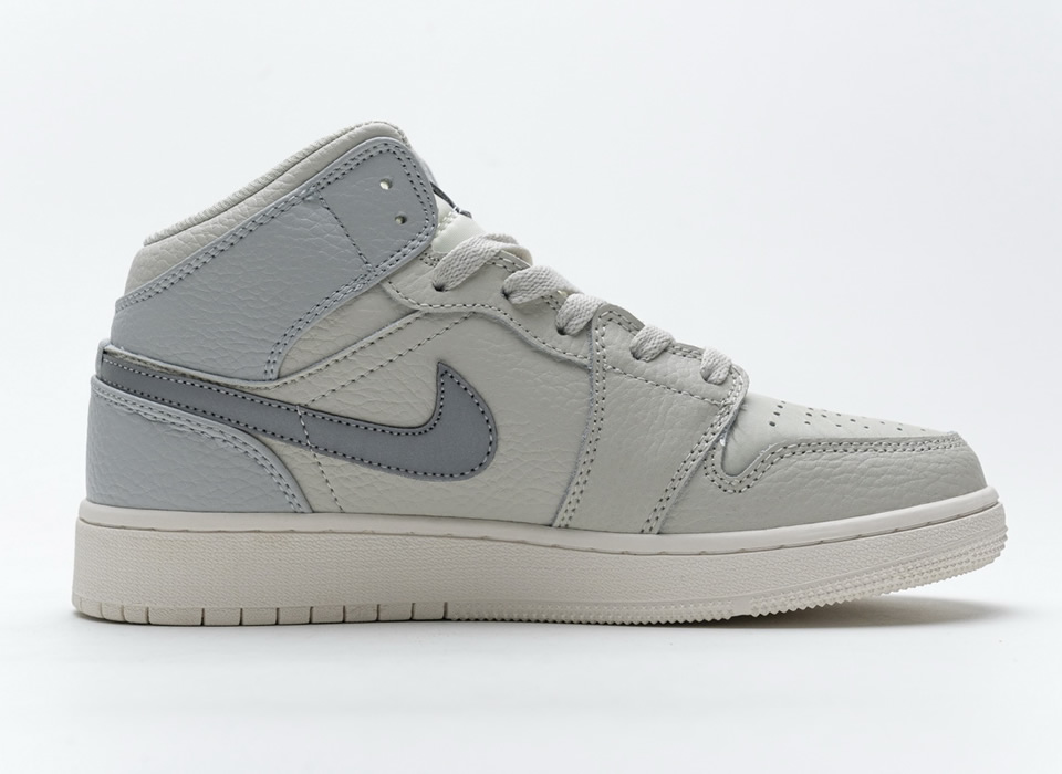 Nike Air Jordan 1 Mid Light Bone Grey 582542 003 3 - www.kickbulk.cc