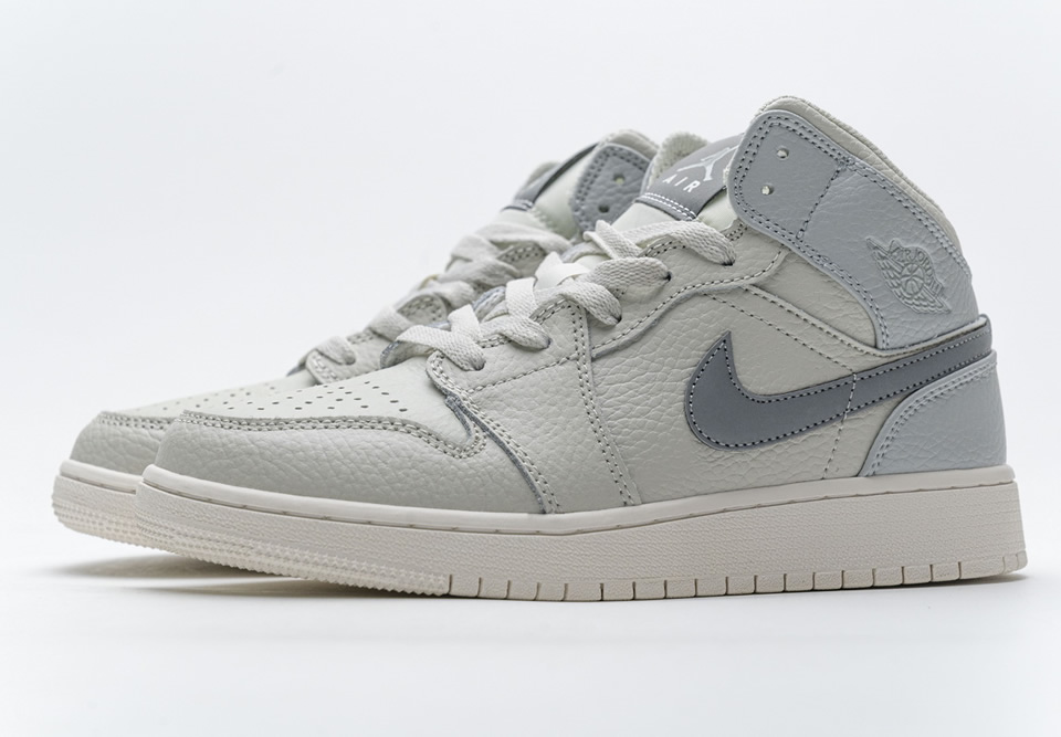 Nike Air Jordan 1 Mid Light Bone Grey 582542 003 6 - www.kickbulk.cc