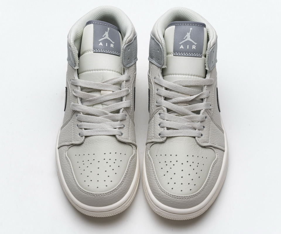 Nike Air Jordan 1 Mid Light Bone Grey Fog 852542 003 2 - www.kickbulk.cc