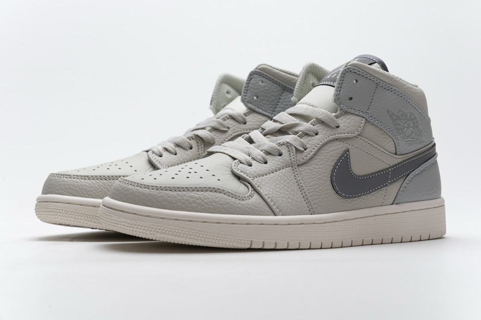 Nike Air Jordan 1 Mid Light Bone Grey Fog 852542 003 5 - www.kickbulk.cc