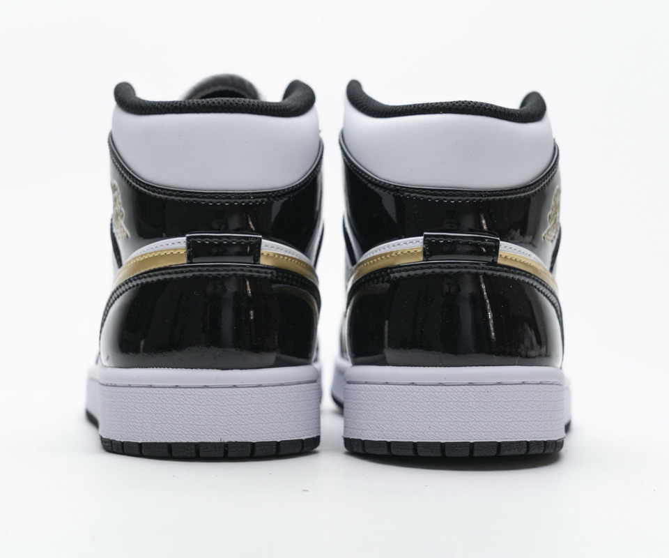 Nike Air Jordan 1 Mid Gold Patent Leather 852542 007 7 - www.kickbulk.cc