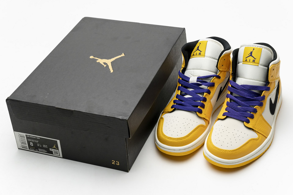 Nike Air Jordan 1 Mid Lakers 852542 700 6 - www.kickbulk.cc