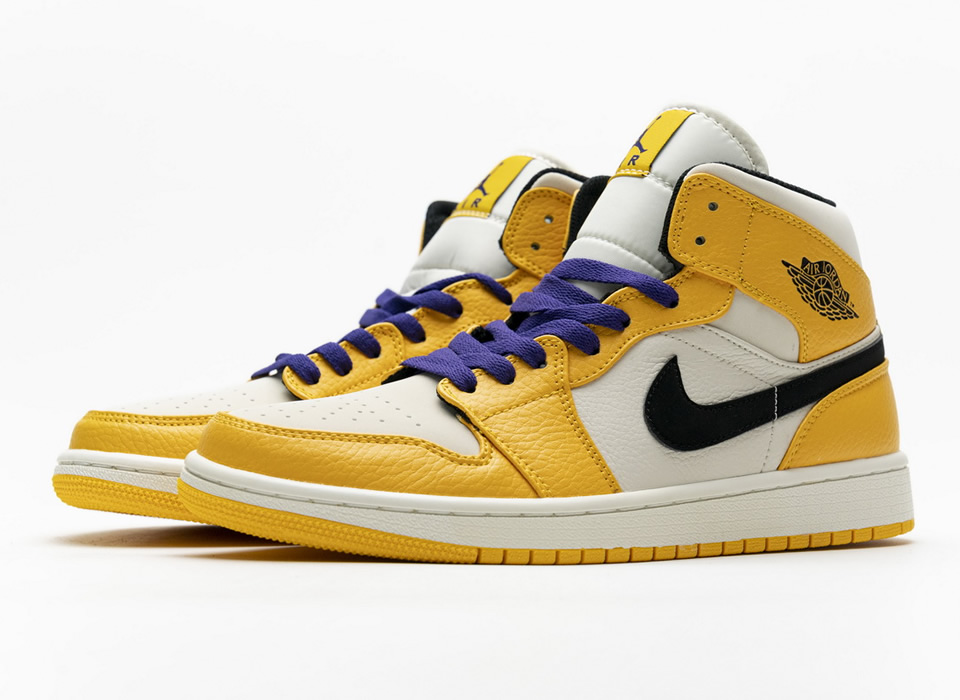 Nike Air Jordan 1 Mid Lakers 852542 700 7 - www.kickbulk.cc