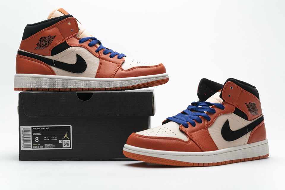 Nike Air Jordan 1 Mid Se Team Orange 852542 800 3 - www.kickbulk.cc