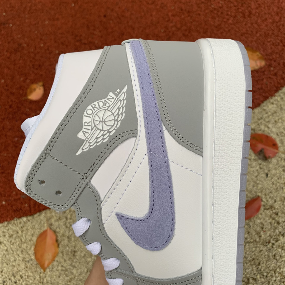 Air Jordan 1 Mid Wmns Wolf Grey Bq6472 105 8 - www.kickbulk.cc