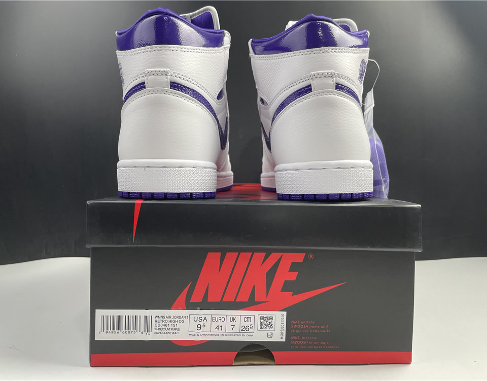 Nike Air Jordan 1 High Og Wmns Court Purple Cd0461 151 21 - www.kickbulk.cc
