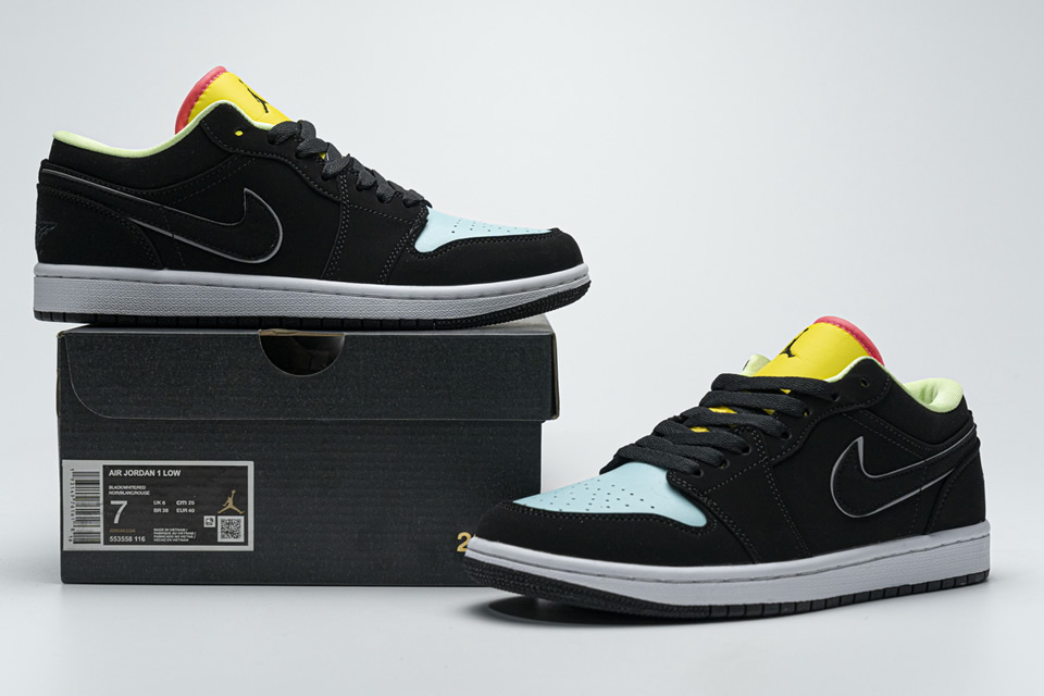 Nike Air Jordan 1 Low Black Yellow Blue Ck3022 013 3 - www.kickbulk.cc