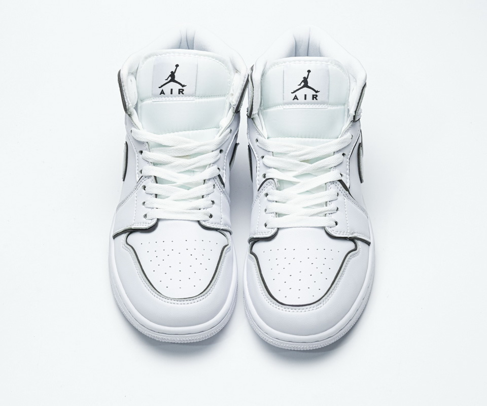 Nike Air Jordan 1 Mid Iridescent Reflective White Ck6587 100 2 - www.kickbulk.cc