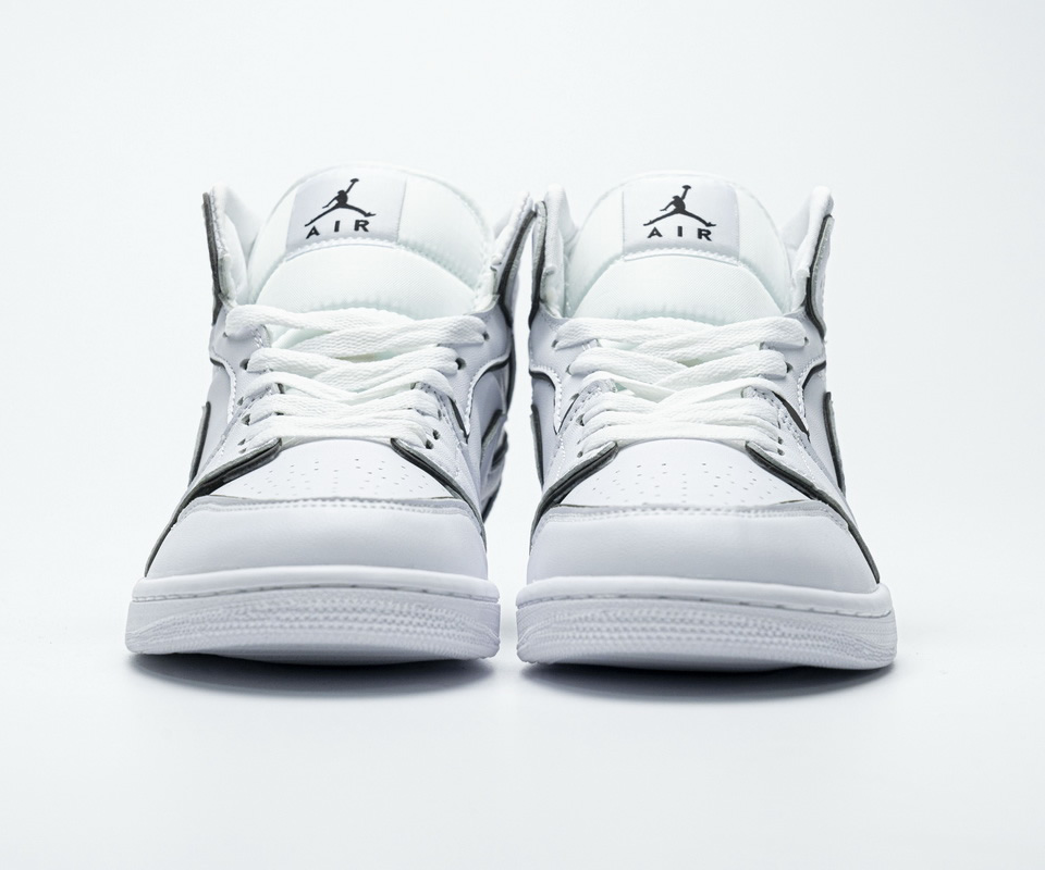 Nike Air Jordan 1 Mid Iridescent Reflective White Ck6587 100 6 - www.kickbulk.cc