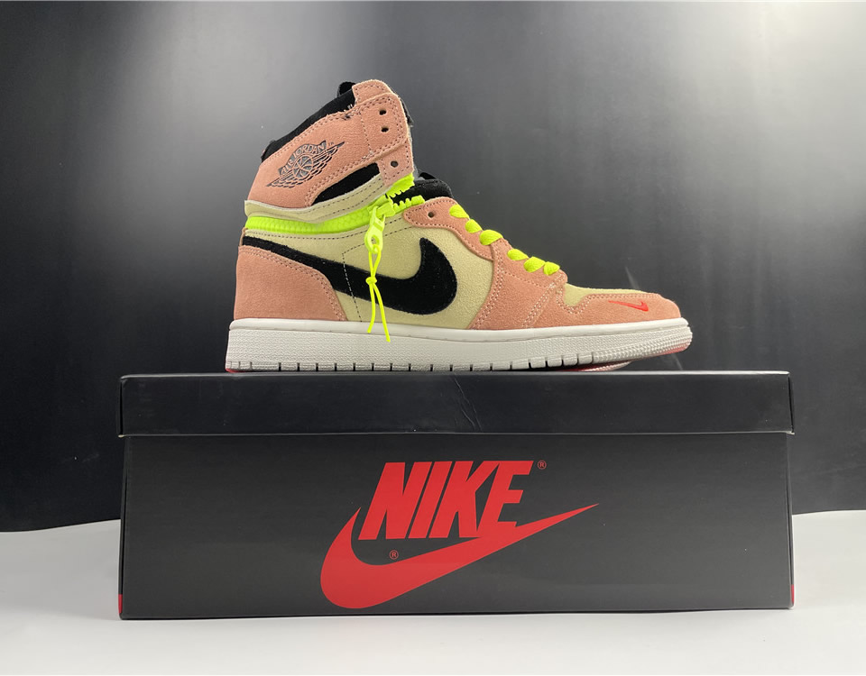 Nike Air Jordan 1 High Switch Pink Volt Cw6576 800 19 - www.kickbulk.cc