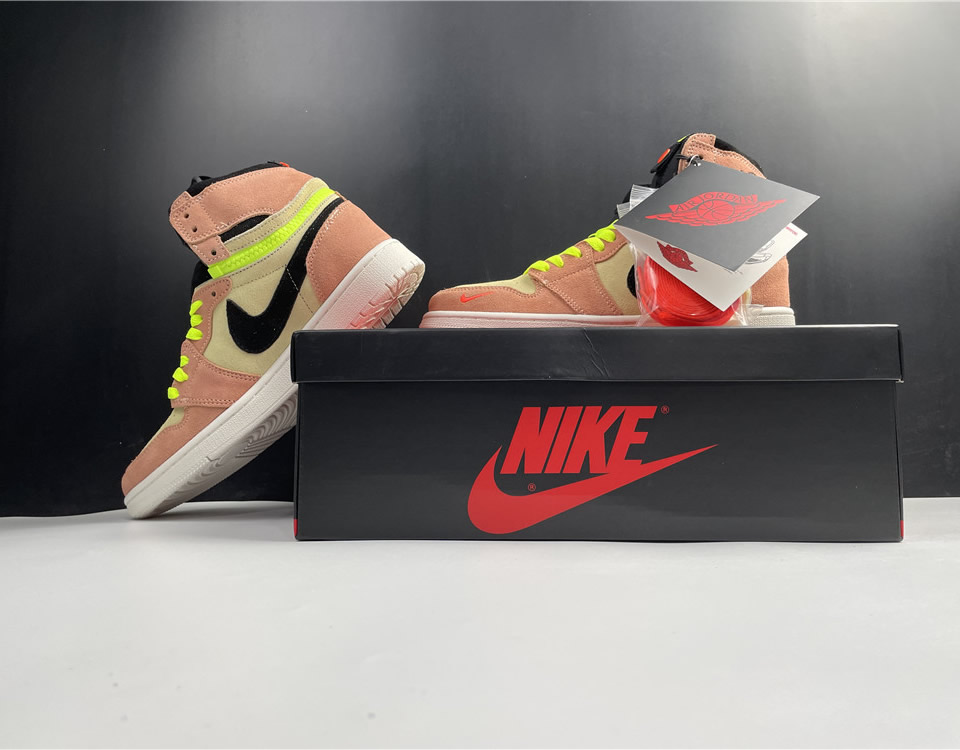 Nike Air Jordan 1 High Switch Pink Volt Cw6576 800 20 - www.kickbulk.cc