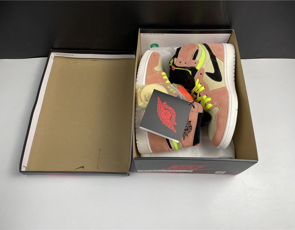 Nike Air Jordan 1 High Switch Pink Volt Cw6576 800 21 - www.kickbulk.cc