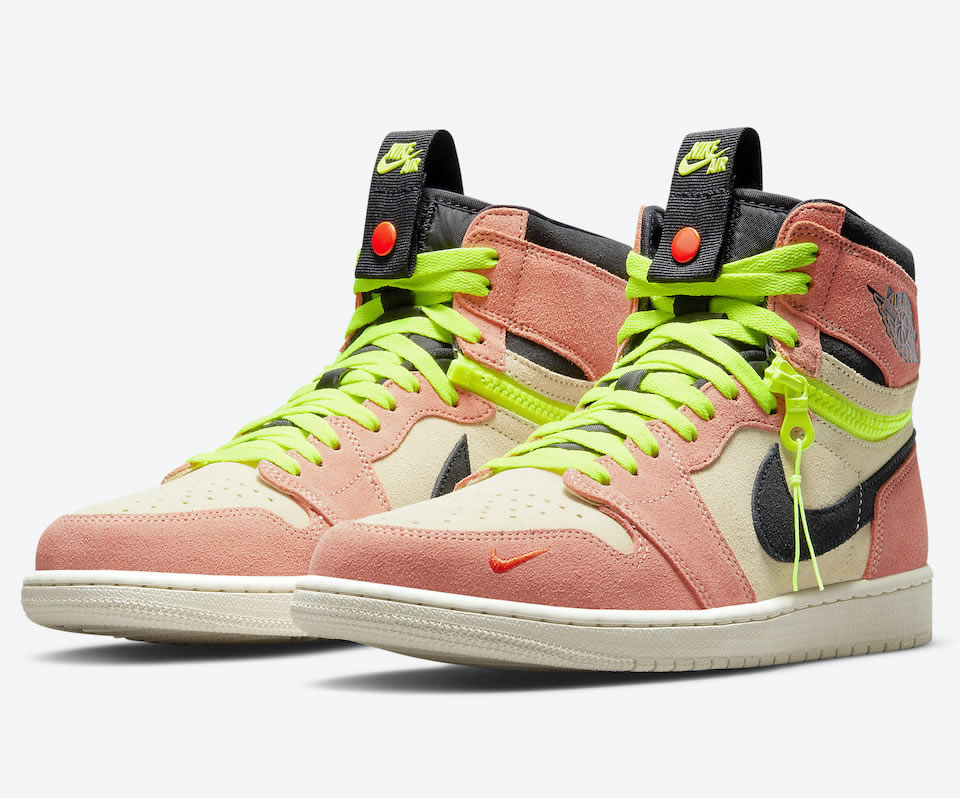 Nike Air Jordan 1 High Switch Pink Volt Cw6576 800 3 - www.kickbulk.cc