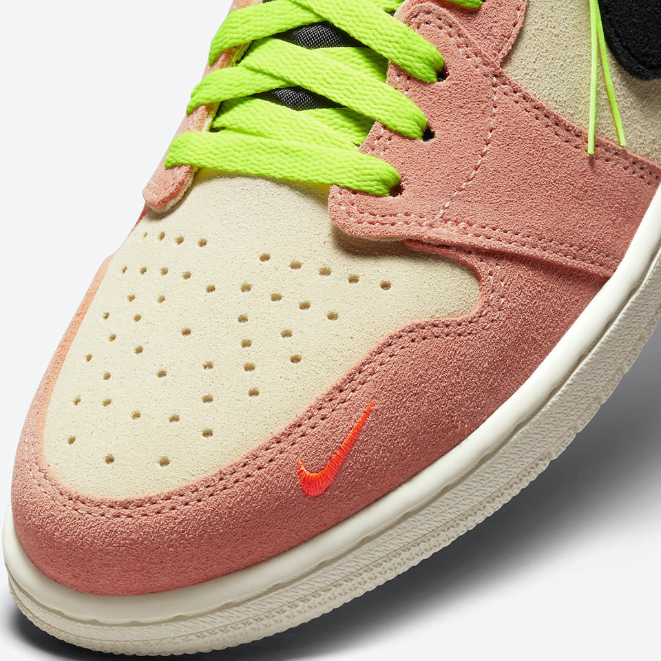 Nike Air Jordan 1 High Switch Pink Volt Cw6576 800 9 - www.kickbulk.cc