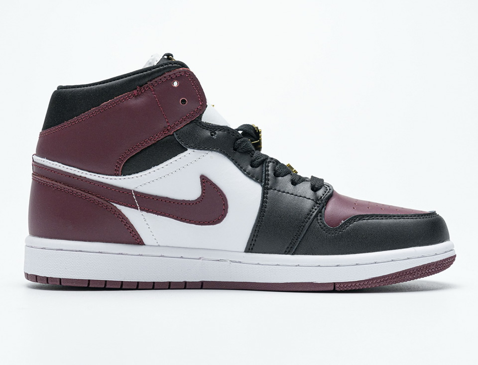 Nike Air Jordan 1 Mid Marron Black Gold Cz4385 016 8 - www.kickbulk.cc