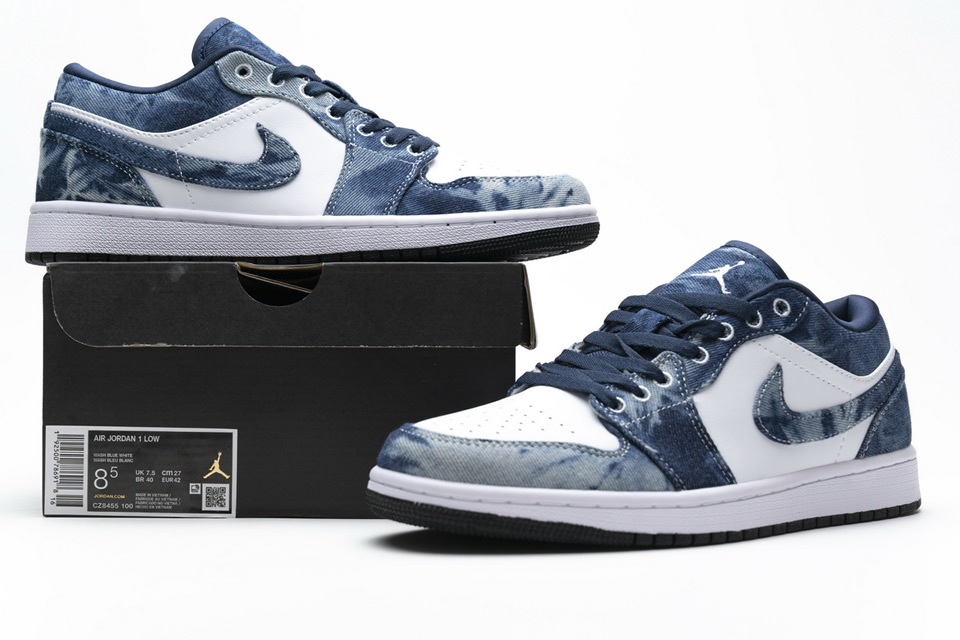 Nike Air Jordan 1 Low Washed Denim Cz8455 100 4 - www.kickbulk.cc