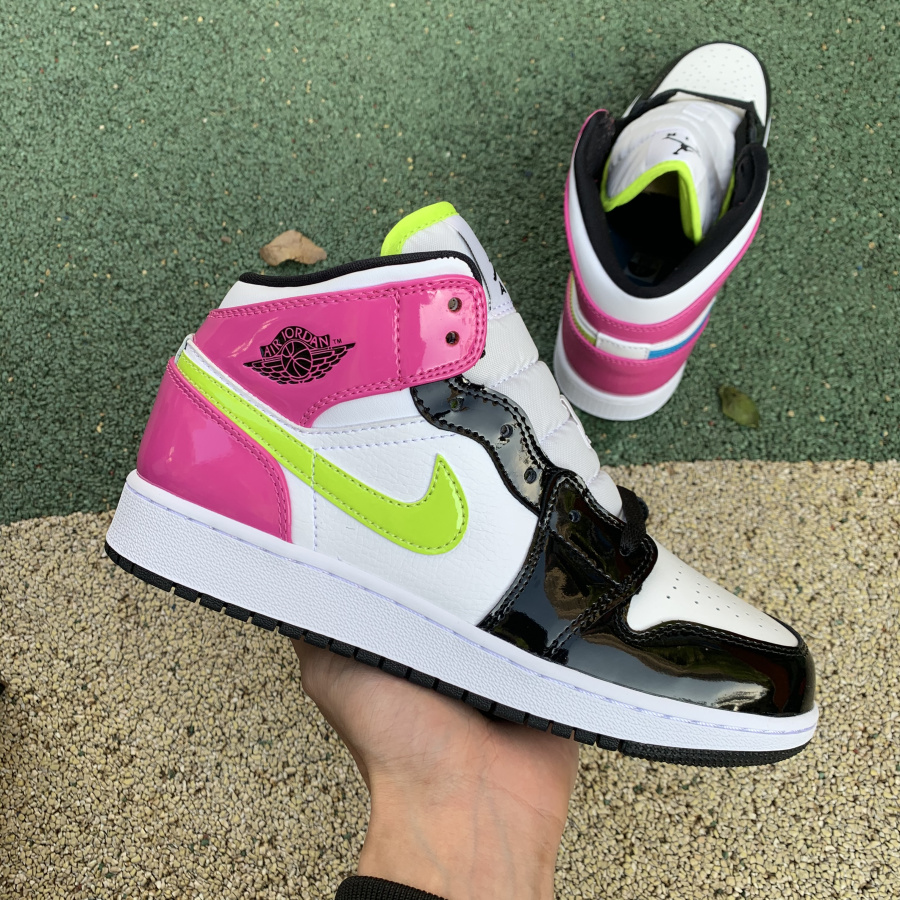 Nike Air Jordan 1 Mid Se Gs Cyber Active Fuchsia Cz9835 100 3 - www.kickbulk.cc