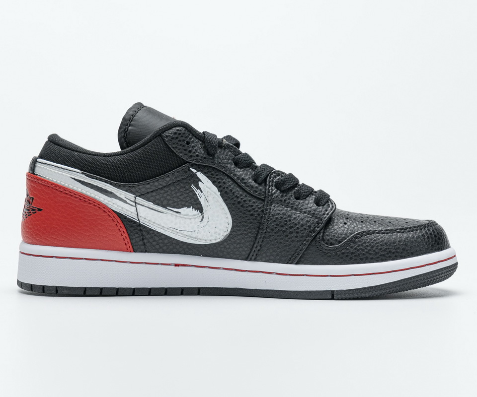 Nike Air Jordan 1 Low Brushstroke Swoosh Da4659 001 5 - www.kickbulk.cc