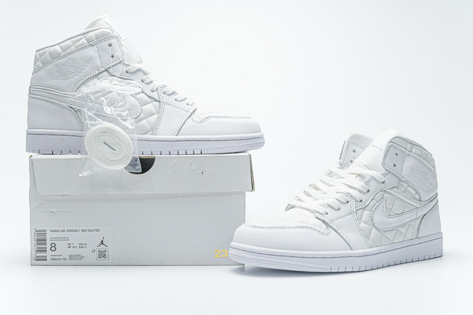 Nike Air Jordan 1 Mid Quilted White Db6078 100 3 - www.kickbulk.cc