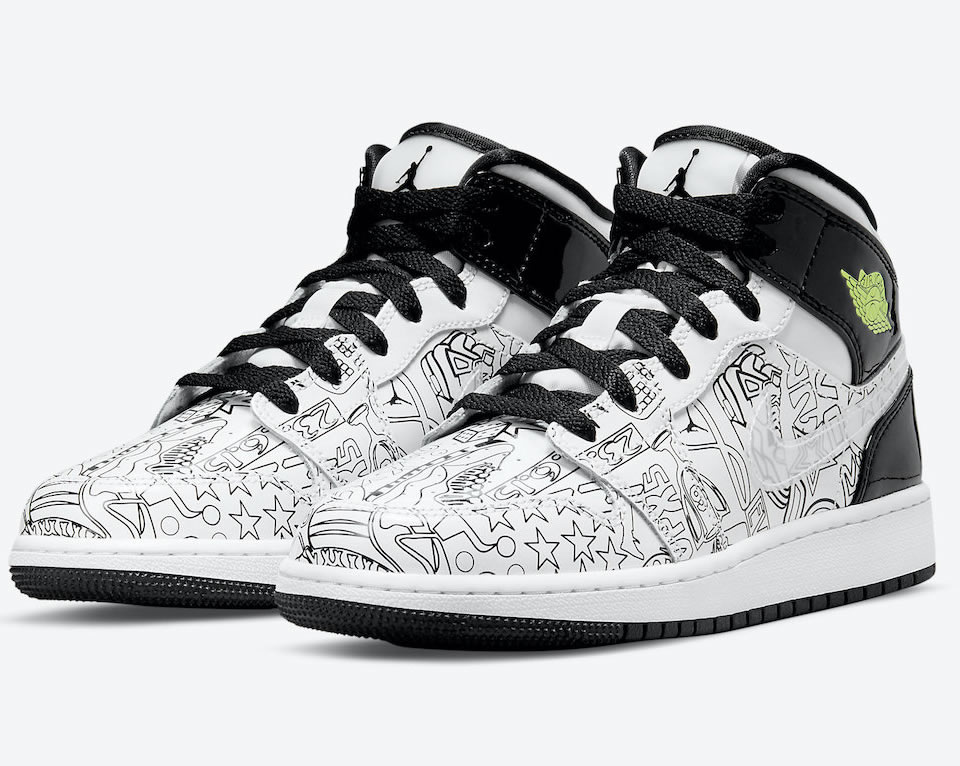 Air Jordan 1 Mid Se Gs Diy Dc4099 100 3 - www.kickbulk.cc