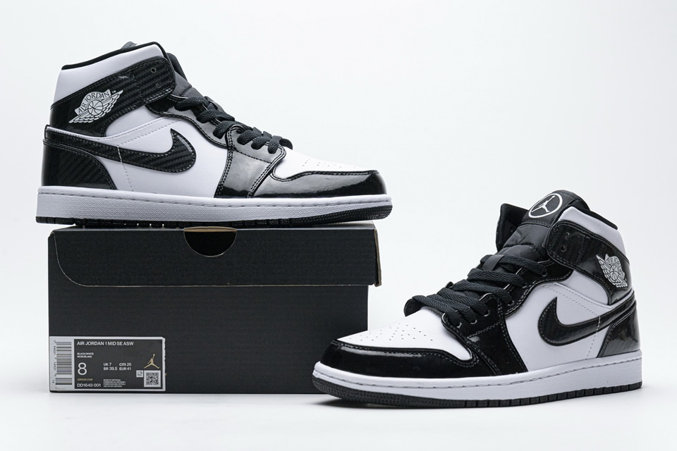 Air Jordan 1 Mid All Star Black White Dd1649 001 6 - www.kickbulk.cc