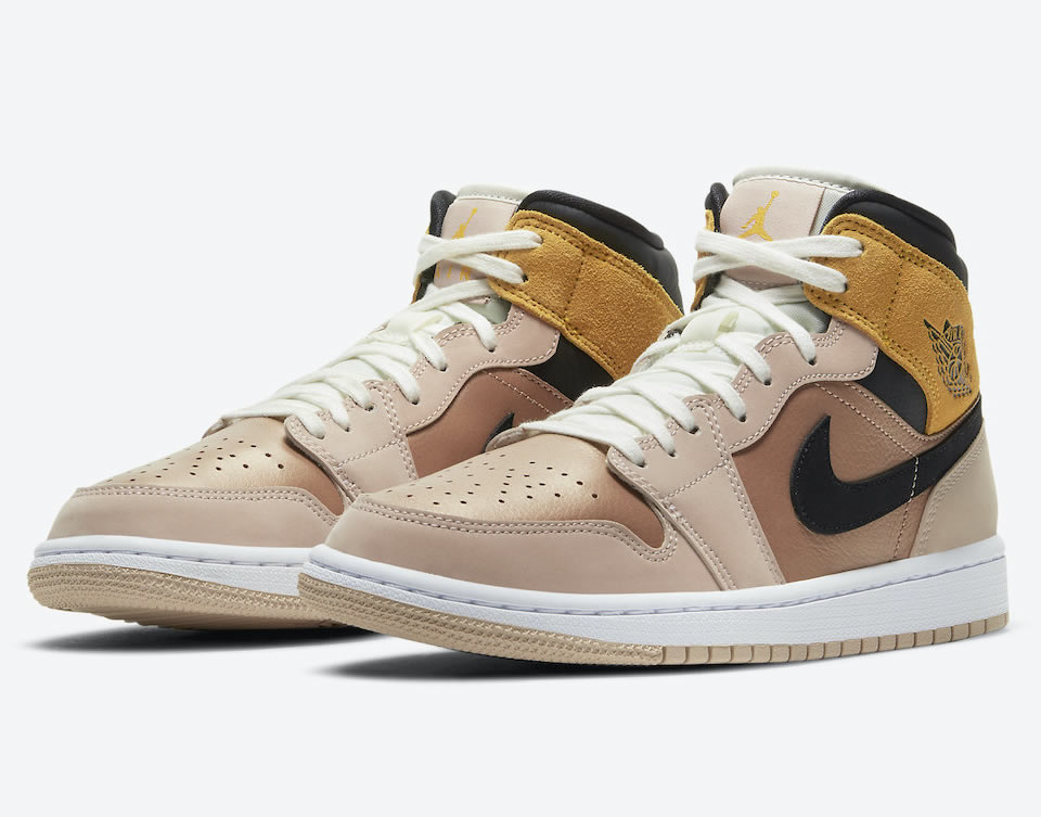 Air Jordan 1 Wmns Mid Se Particle Beige Dd2224 200 3 - www.kickbulk.cc