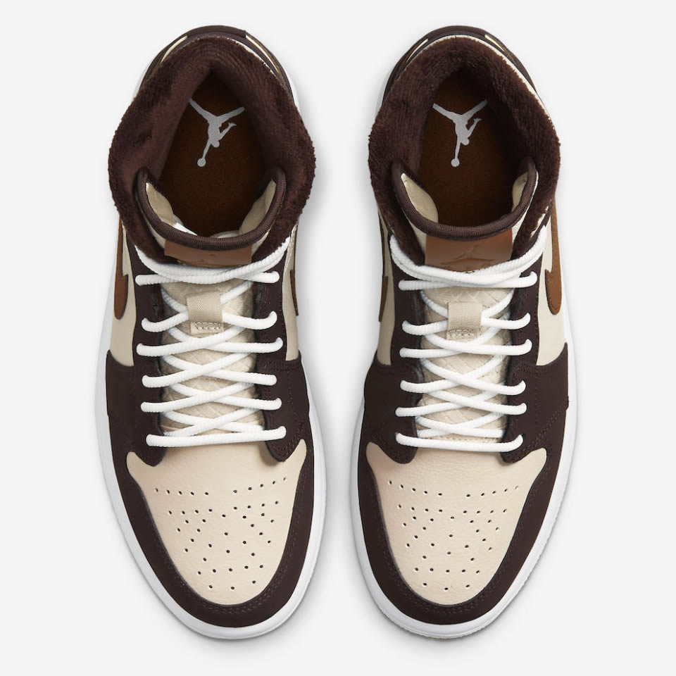 Air Jordan 1 Mid Brown Fleece Do6699 200 2 - www.kickbulk.cc