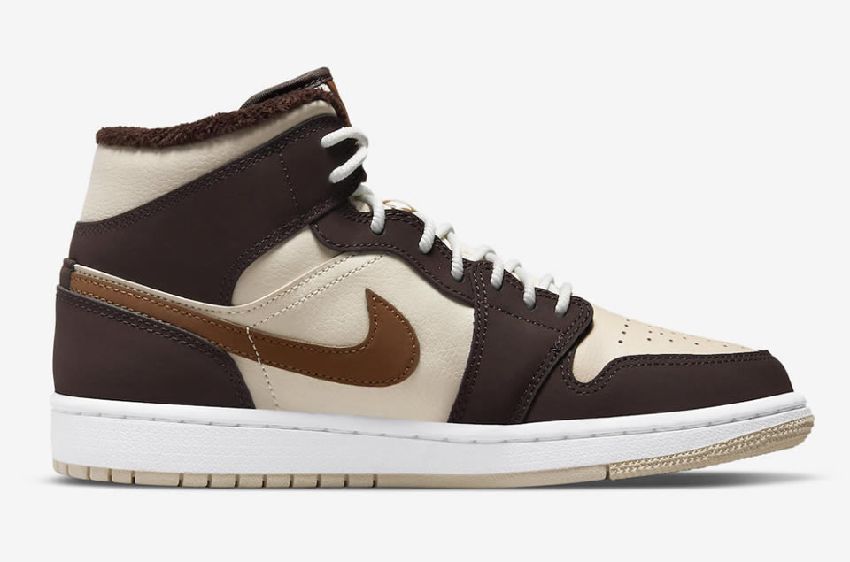 Air Jordan 1 Mid Brown Fleece Do6699 200 5 - www.kickbulk.cc