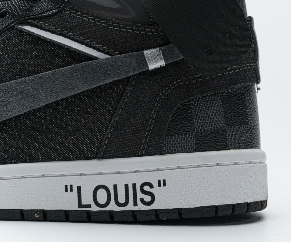 Louis Vuitton Air Jordan 1 High Grey Lv 12 - www.kickbulk.cc