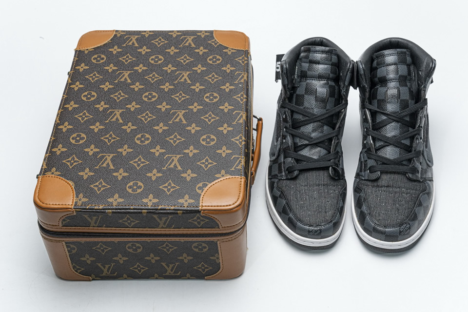 Louis Vuitton Air Jordan 1 High Grey Lv 4 - www.kickbulk.cc