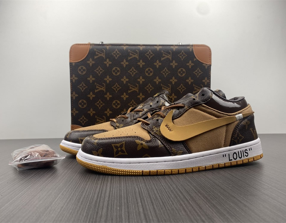 Louis Vuitton Air Jordan 1 Low Lv 3 - www.kickbulk.cc