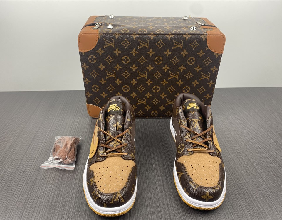 Louis Vuitton Air Jordan 1 Low Lv 4 - www.kickbulk.cc