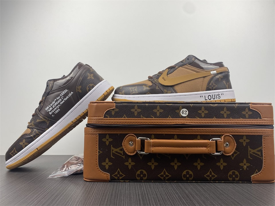 Louis Vuitton Air Jordan 1 Low Lv 5 - www.kickbulk.cc