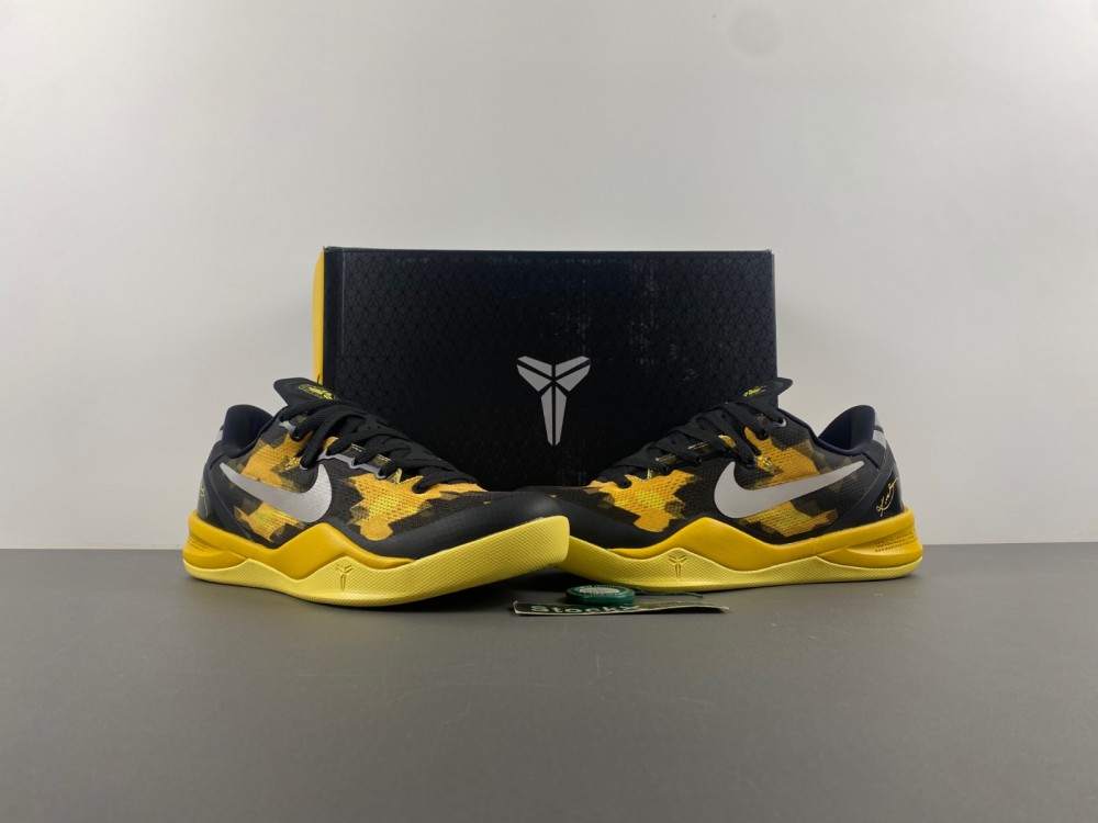Nike Kobe 8 Xdr Black Yellow 555286 077 8 - www.kickbulk.cc