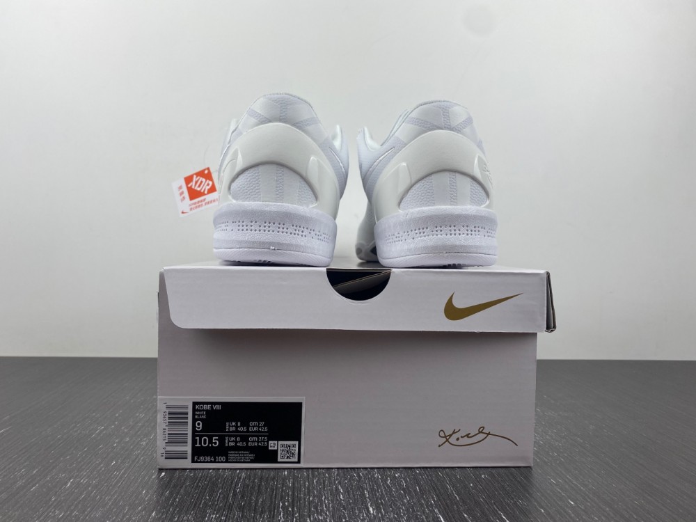 Kobe 8 Protro Triple White Fj9364 100 10 - www.kickbulk.cc