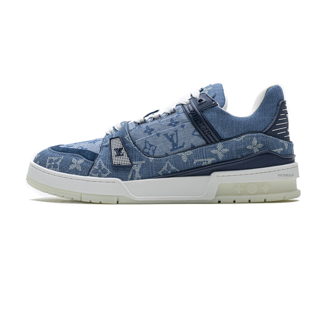 Louis Vuitton Blue Denim Trainer Sneaker 1 - www.kickbulk.cc